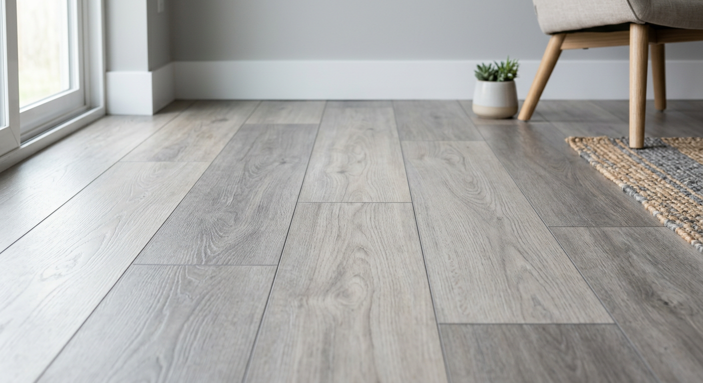 Luxury vinyl plank flooring installed in a living space by Arco Group LLC