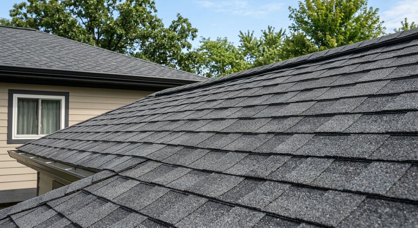 Architectural asphalt shingles project example